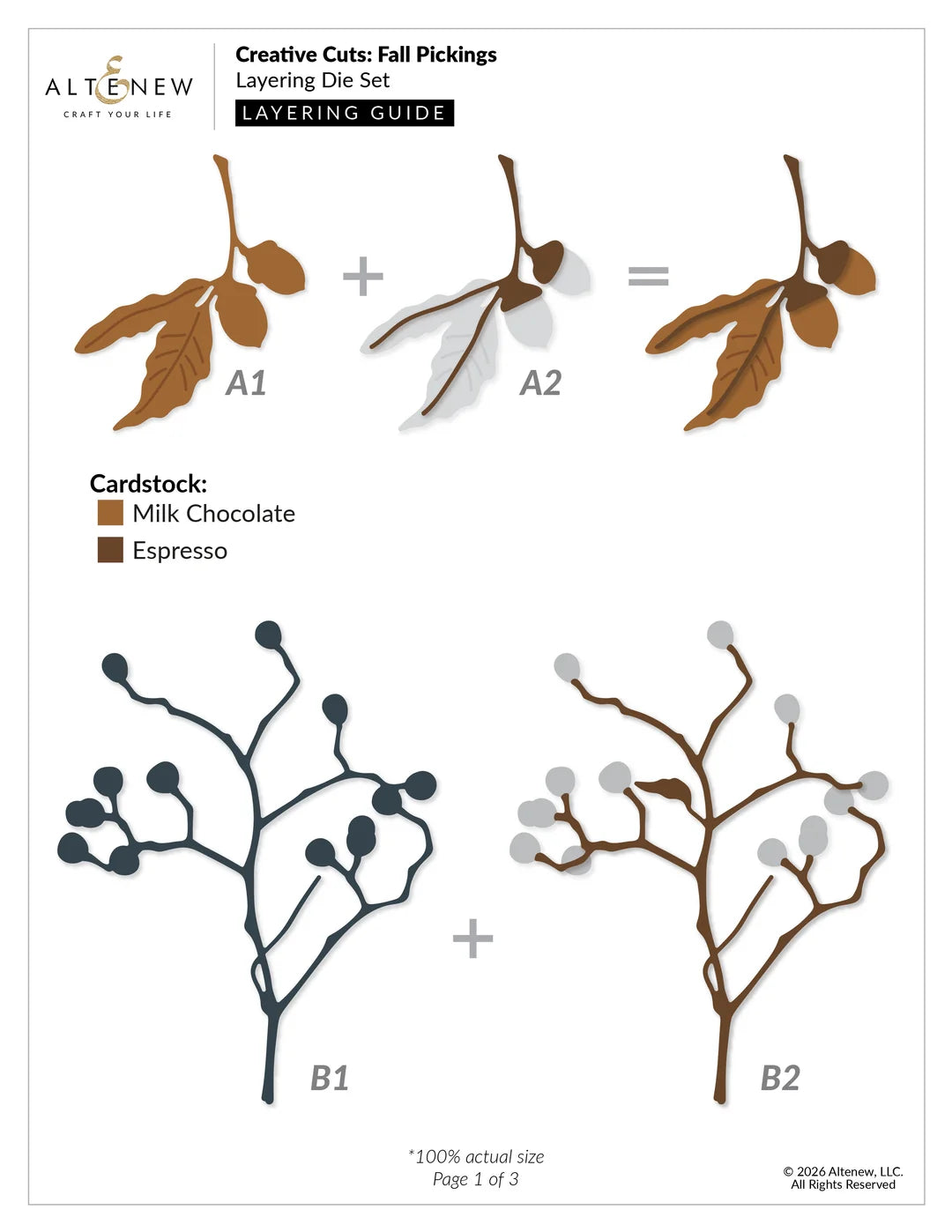 Altenew - Fall Pickings Layering Die Set