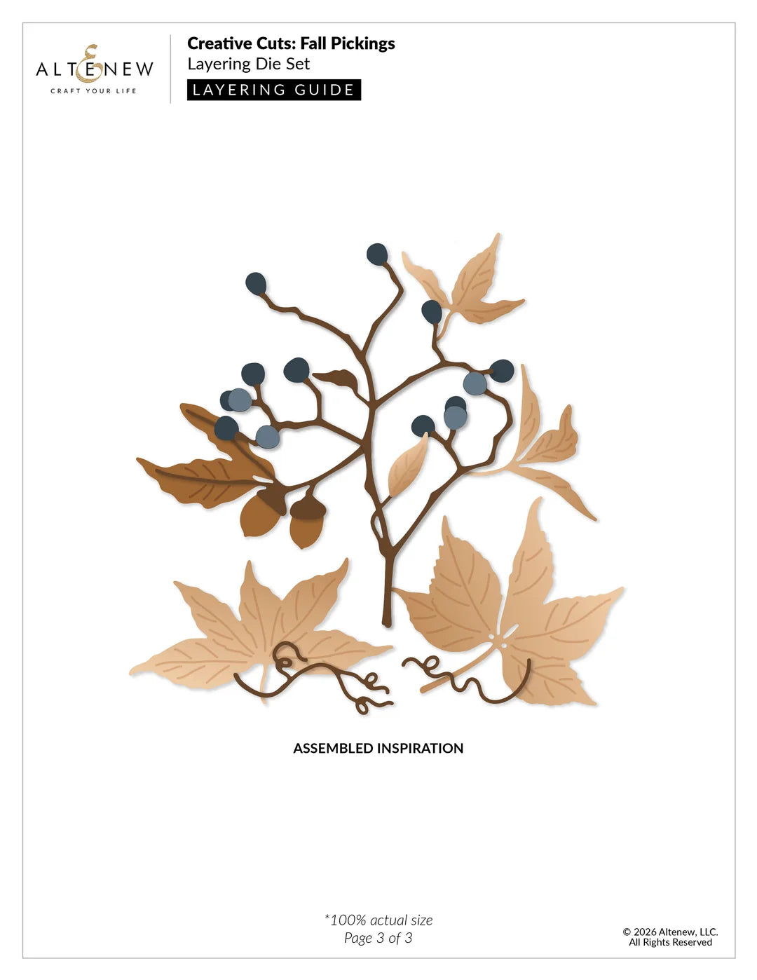 Altenew - Fall Pickings Layering Die Set