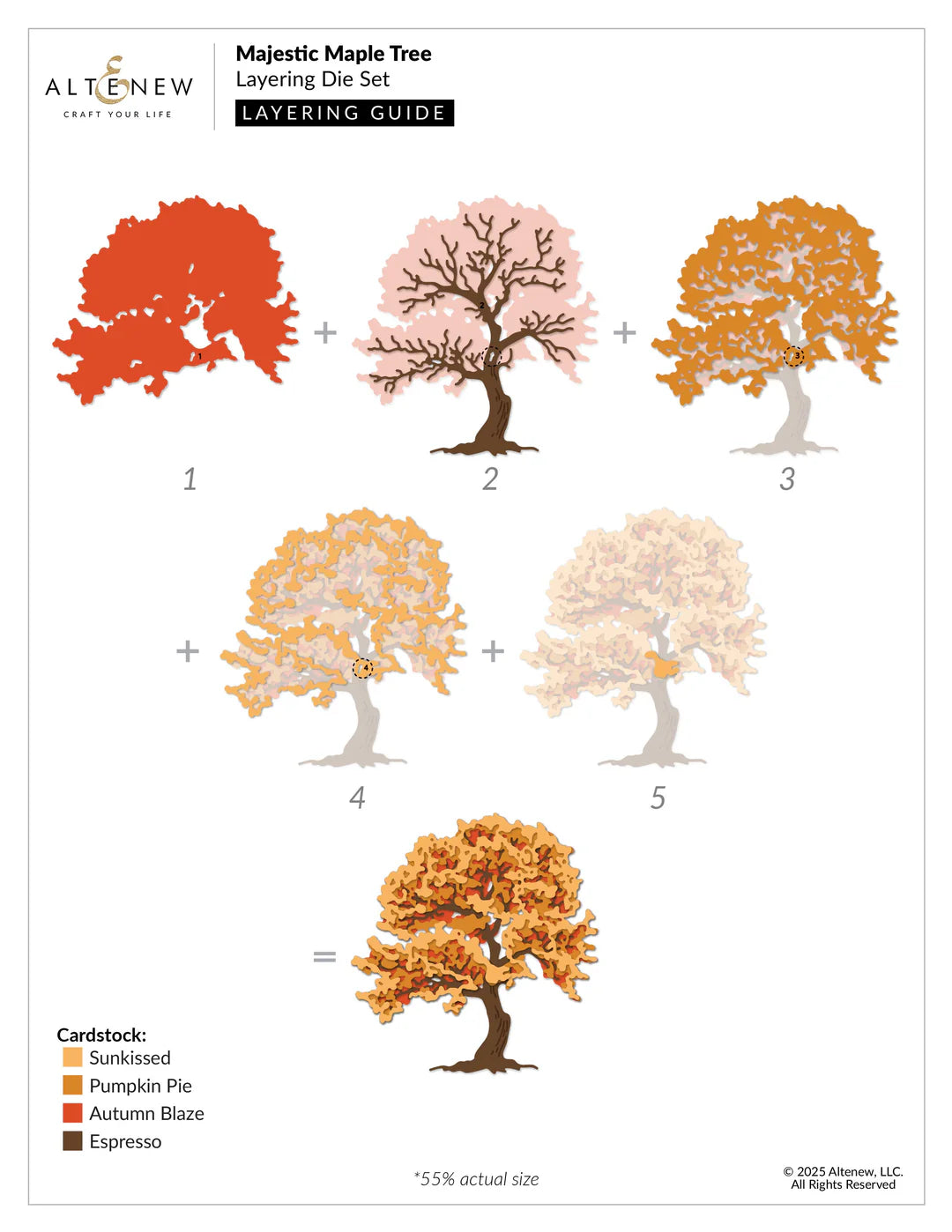 Altenew - Majestic Maple Tree Layering Die Set