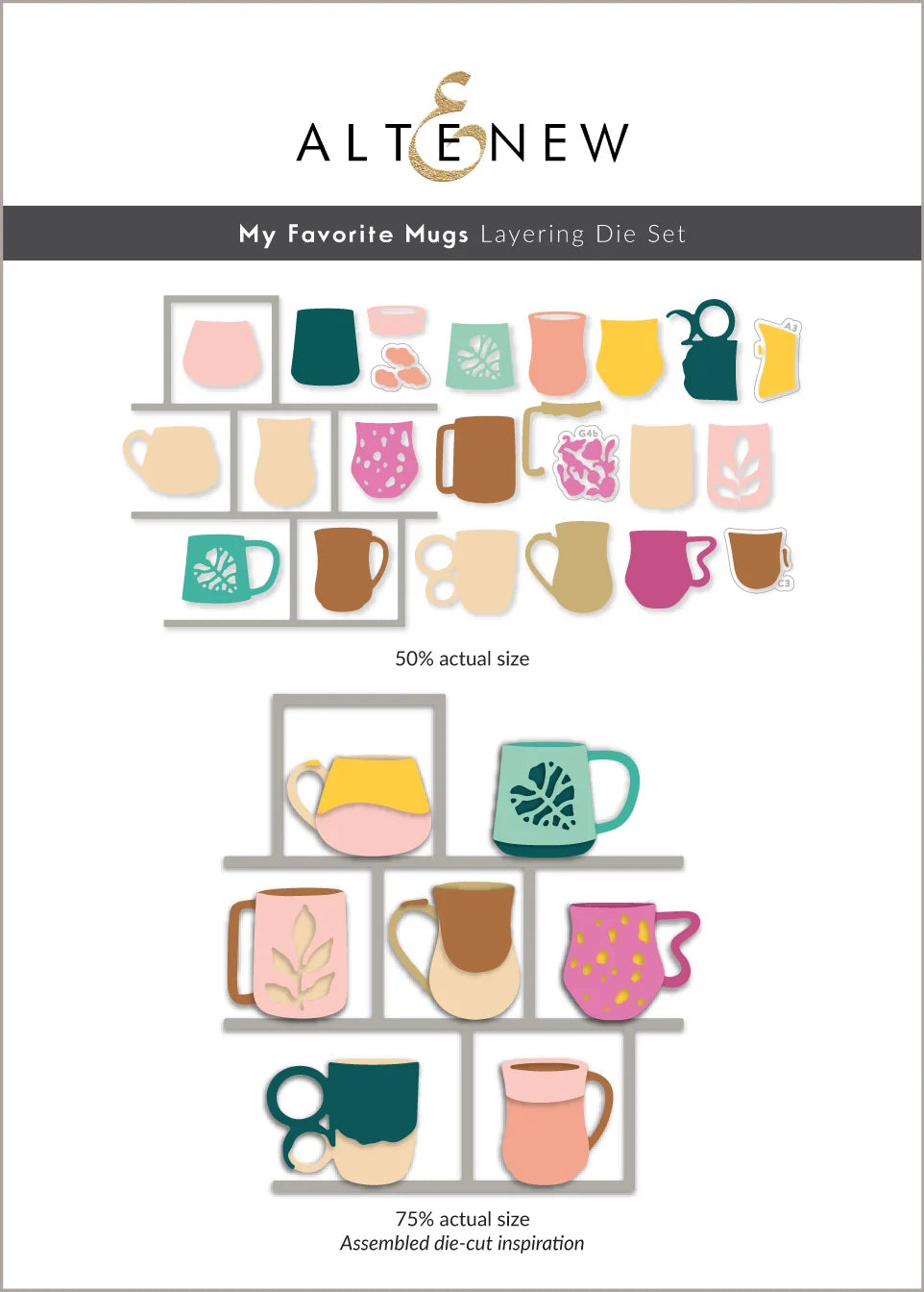 Altenew - My Favorite Mugs Layering Die Set