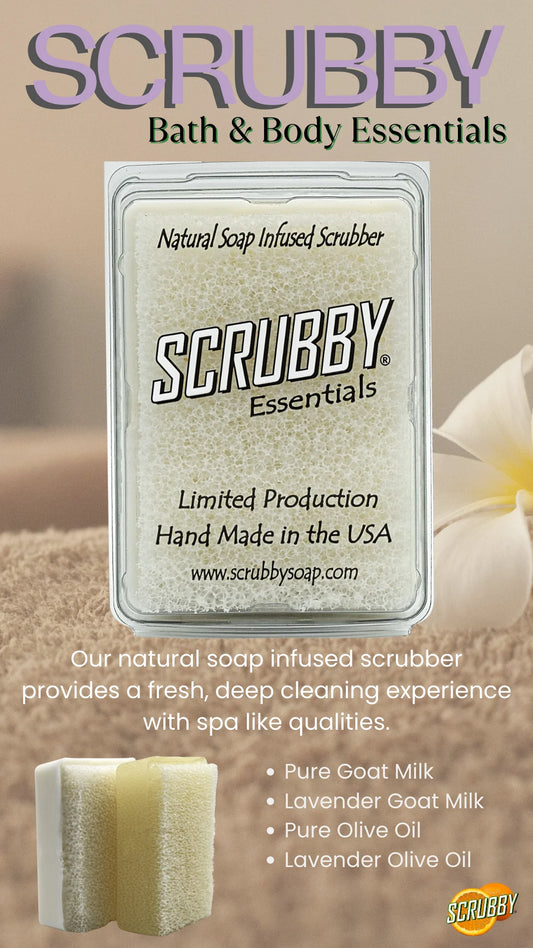 Scrubby Soap - Bath and Body - Goat Milk & Lavender