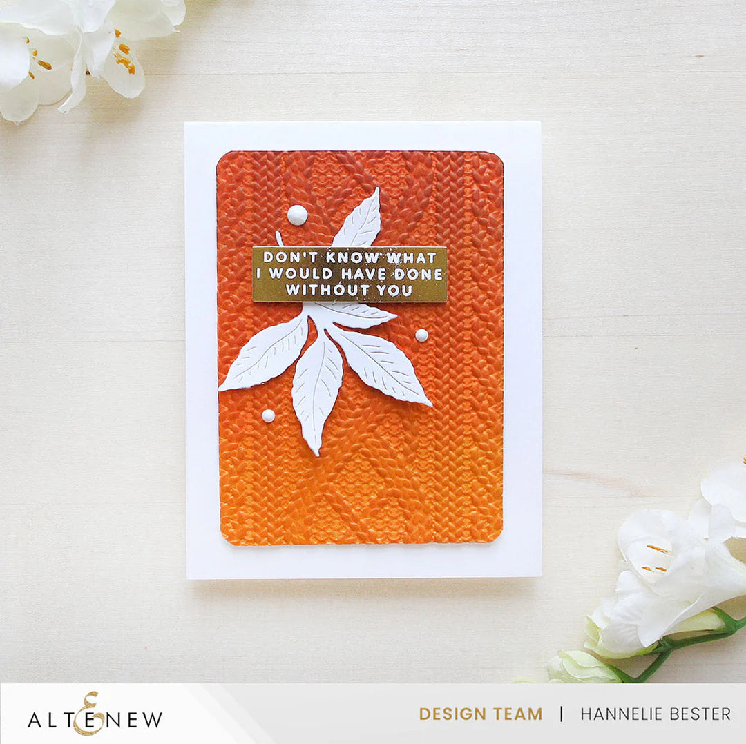 Altenew - 3D Embossing Folder - Cozy Sweater
