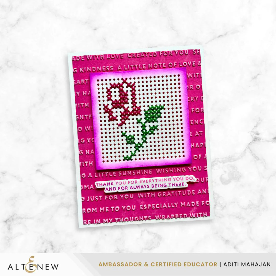 Altenew - Handmade Happiness 3D Embossing Folder