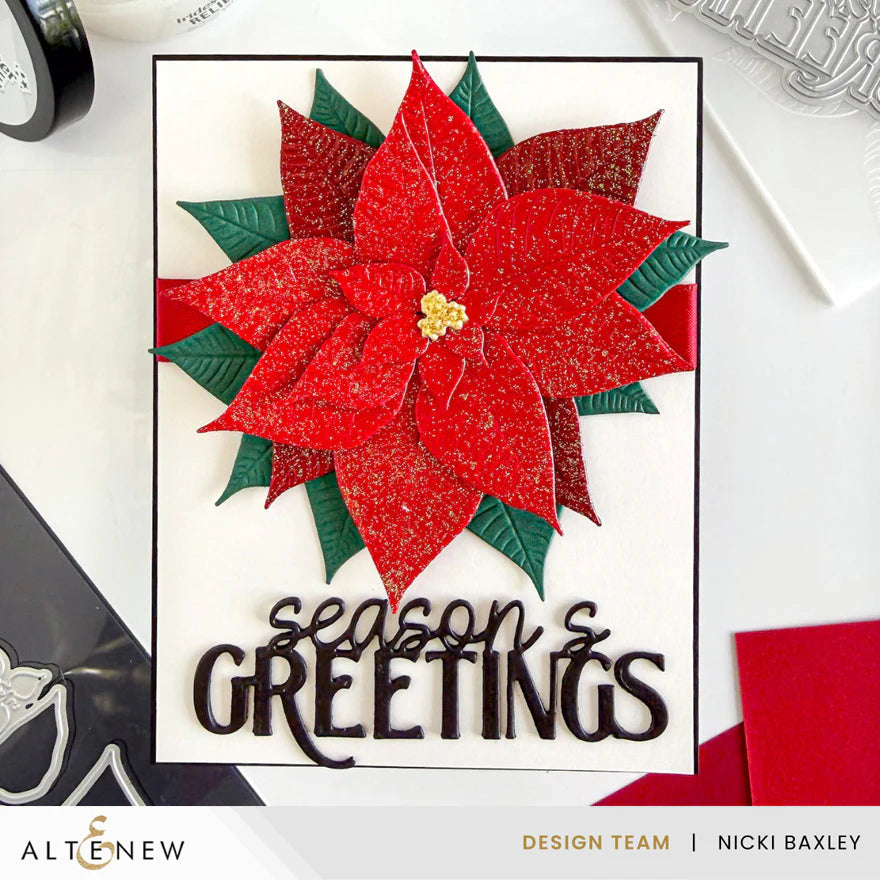 Altenew - Lush Botanicals: Poinsettia 3D Embossing Folder & Die Bundle