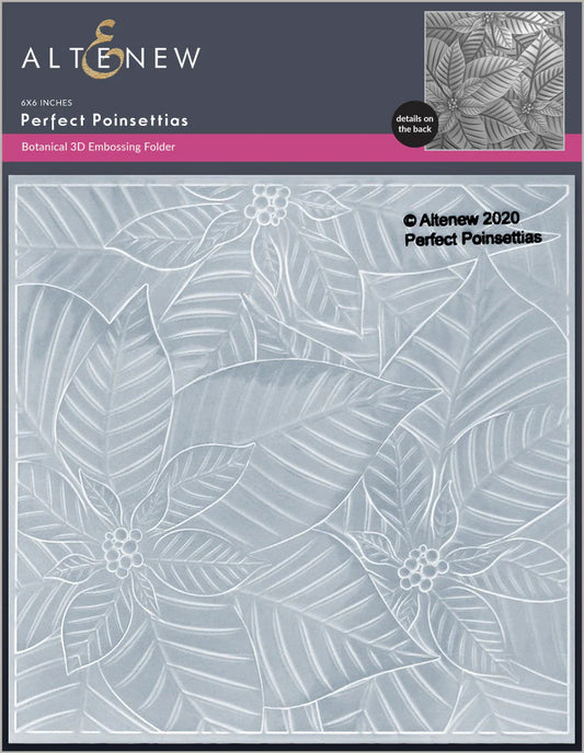 Altenew - 3D Embossing Folder - Perfect Poinsettias