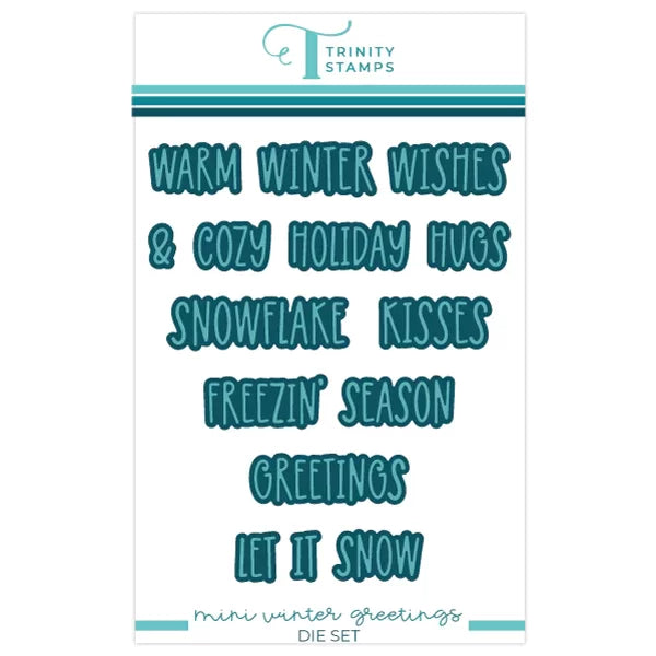 Trinity Stamps - Mini Winter Greetings Die Set