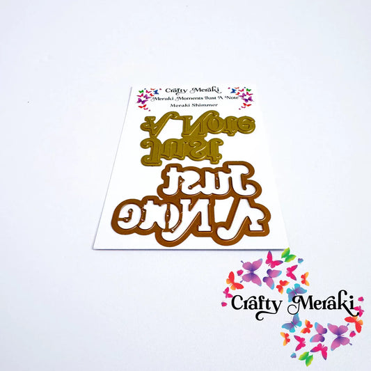 Crafty Meraki - Meraki Moments Just A Note Hot Foil Plate & Die Bundle