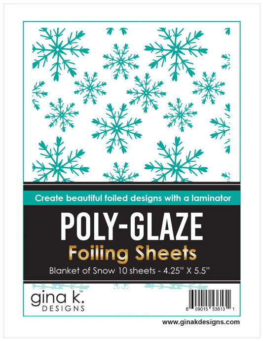 Gina K. - Poly-Glaze Foiling Sheets - Blanket of Snow