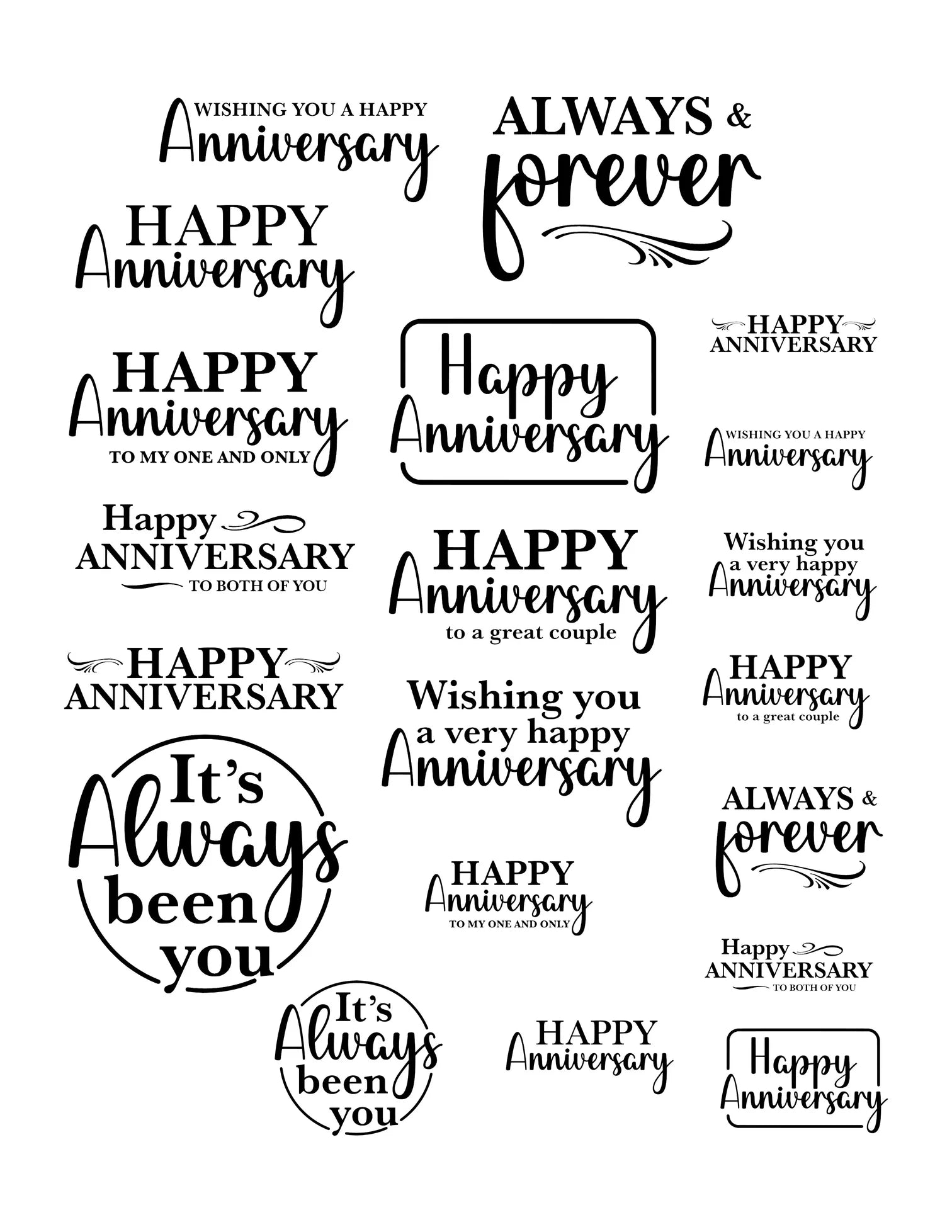 Simply Stated - Sentiments Ephemera - Anniversary