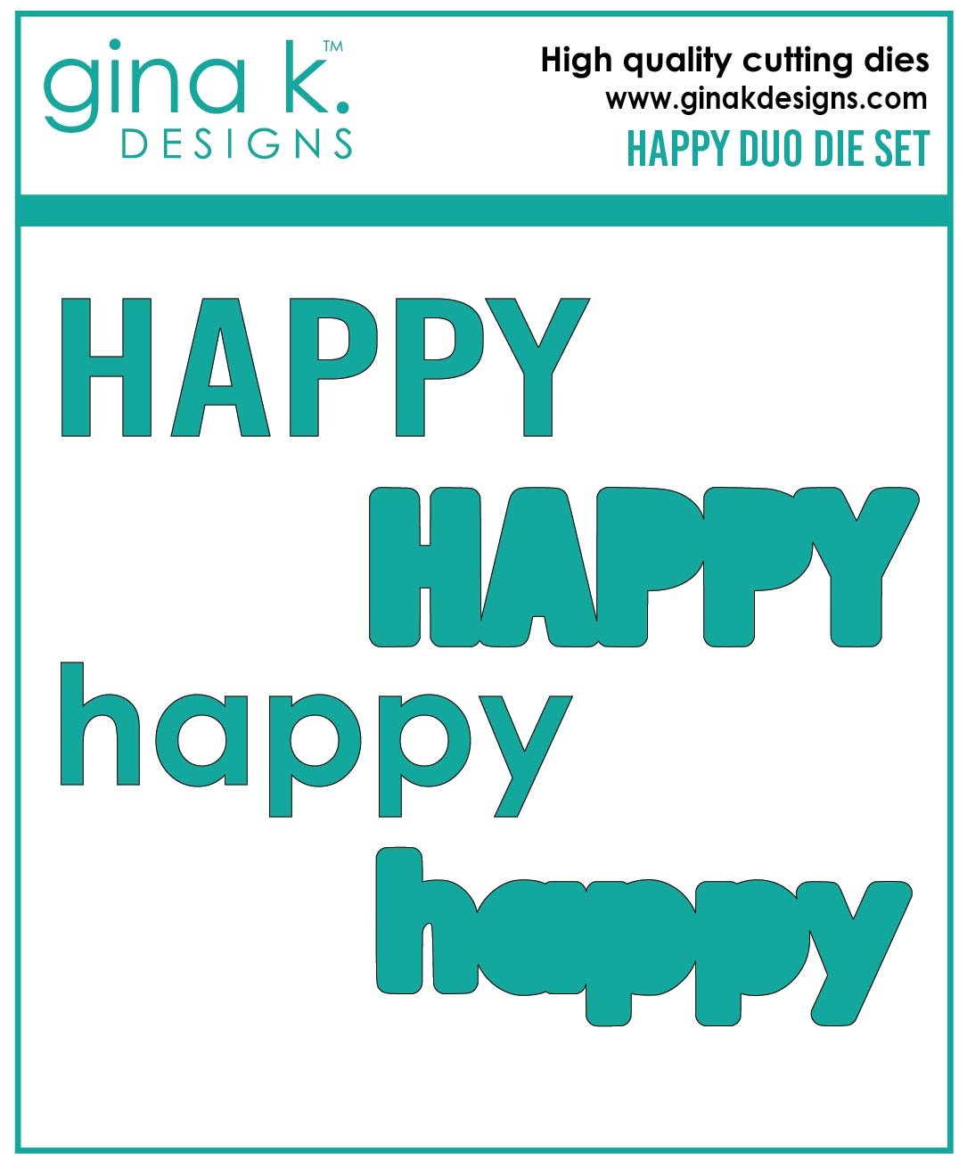 Gina K. - Happy Duo Die Set