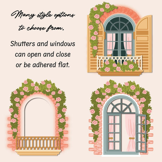 Honey Bee - Lovely Layers: Window Die Set