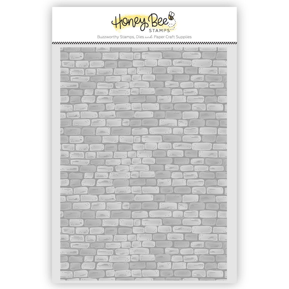 Honey Bee - 3D Embossing Folder - Rustic Brick Wall