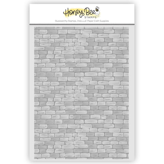 Honey Bee - 3D Embossing Folder - Rustic Brick Wall