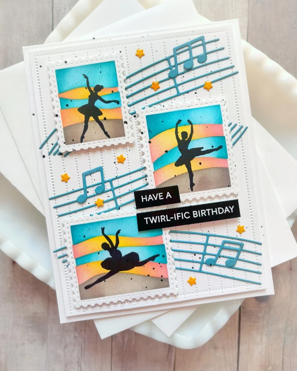 Waffle Flower - Joyful Notes Die Set