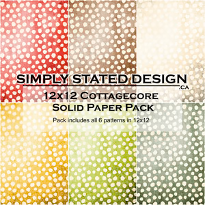 Simply Stated - Cottagecore - Solid Paper Pack