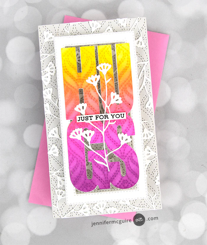 Crafty Meraki - Hugs SlimlineTag Die Set