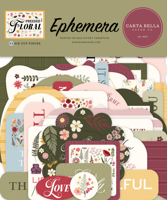 Carta Bella - Pressed Floral - Ephemera Pack