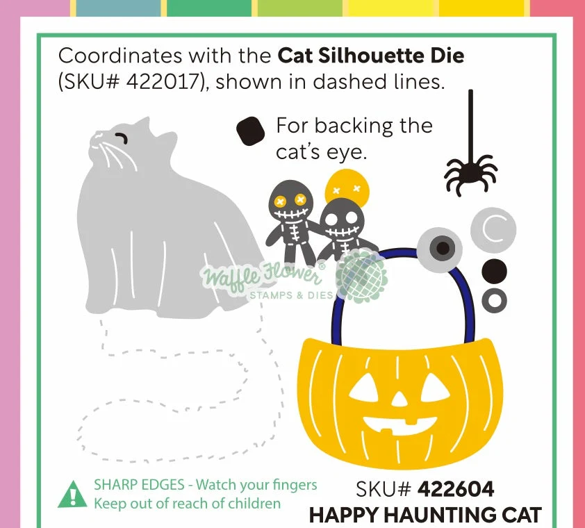 Waffle Flower - Happy Haunting Cat Die