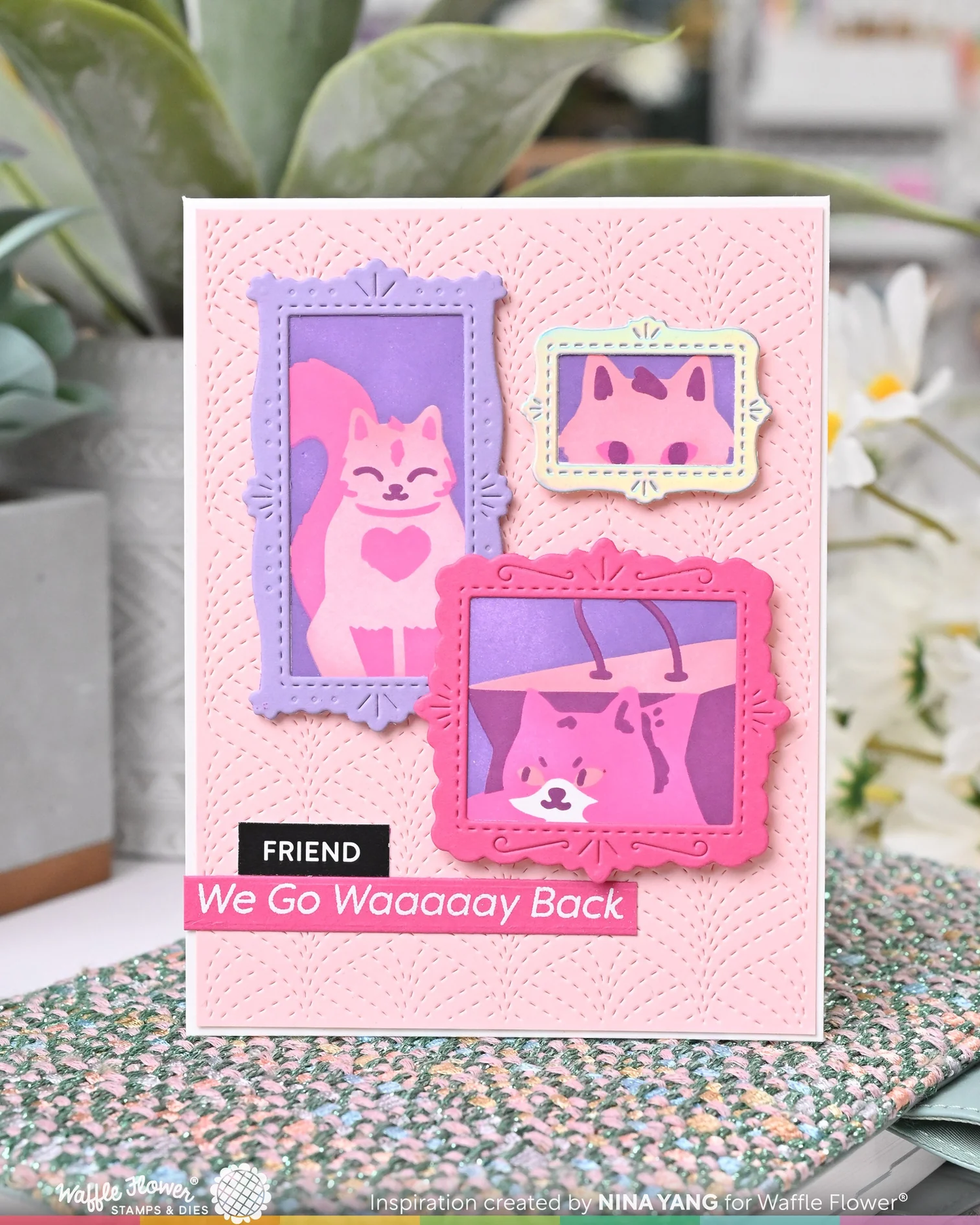 Waffle Flower - Old Friend Sentiments Stamp & Die Bundle