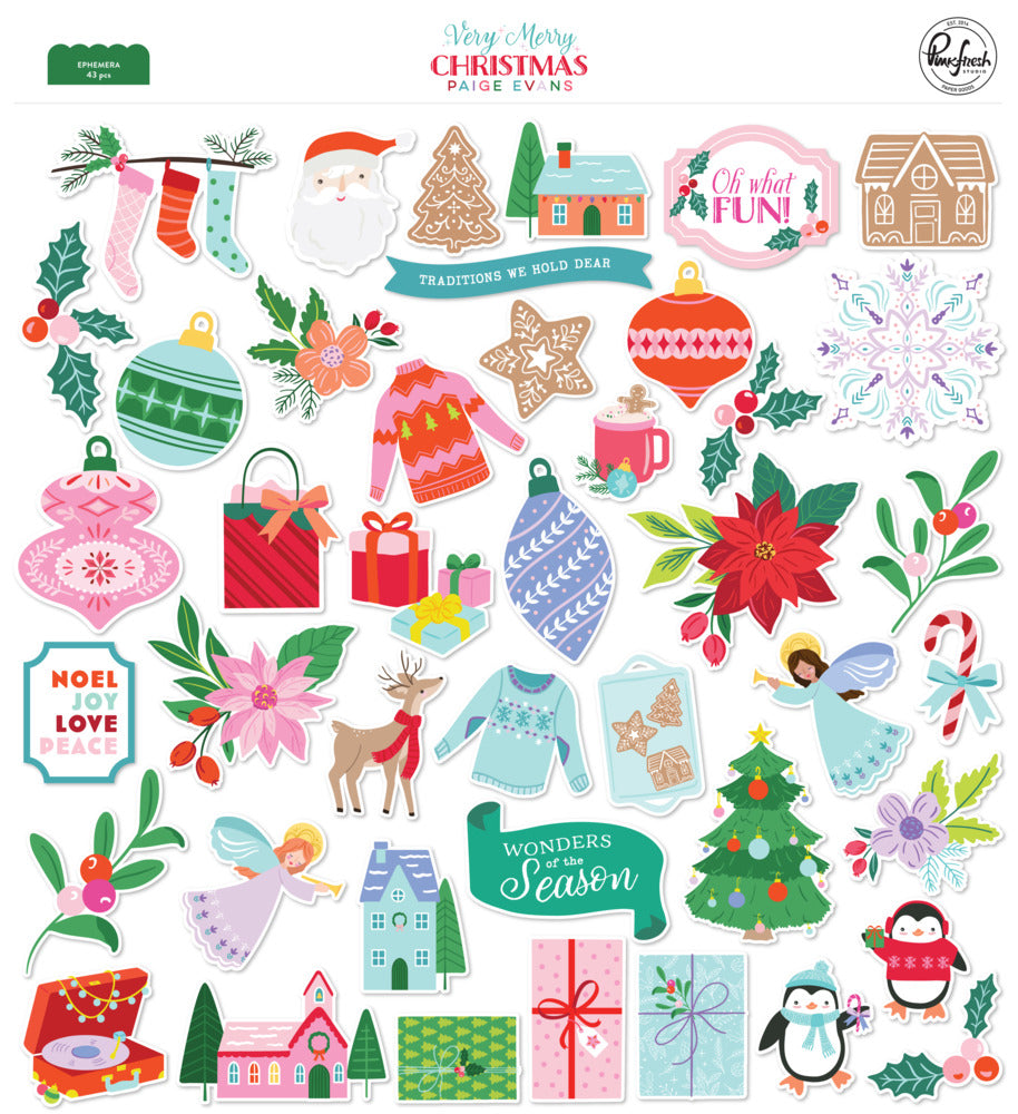 Pinkfresh - Very Merry Christmas - Ephemera