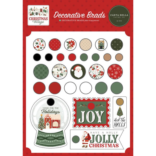 Carta Bella - Christmas Village - Adhesive Brads