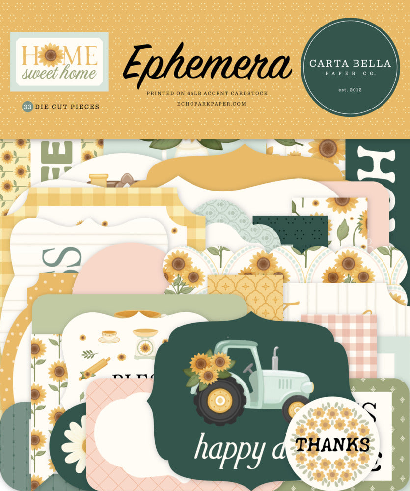 Carta Bella - Home Sweet Home - Ephemera