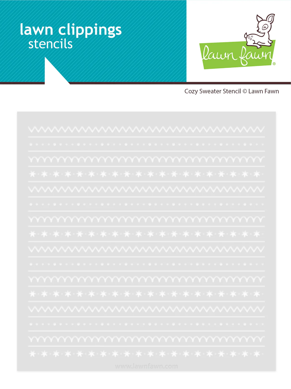 Lawn Fawn - Cozy Sweater Stencil
