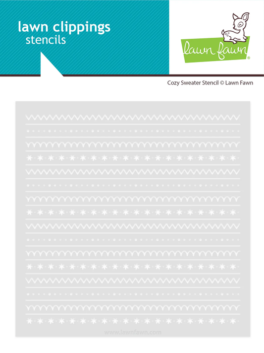 Lawn Fawn - Cozy Sweater Stencil