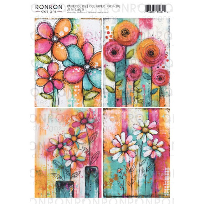 RonRon Designs - Rice Paper - Lively 5