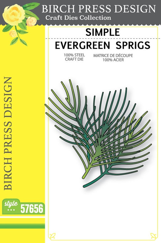 Birch Press Design - Simple Evergreen Sprigs Die Set