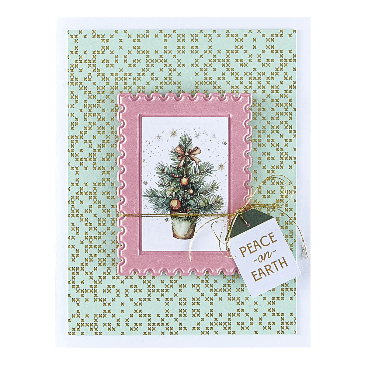 Spellbinders - Postage Stamps 3D Emboss & Cut Folder