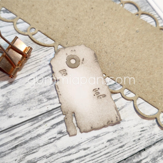 Gummiapan - Old Tag Die Set