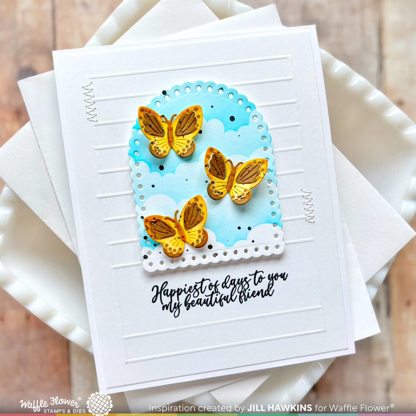 Waffle Flower - Multiple Butterflies Die-n-stencil Bundle