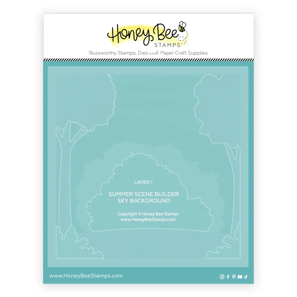 Honey Bee - Summer Scene Builder Stencil Set
