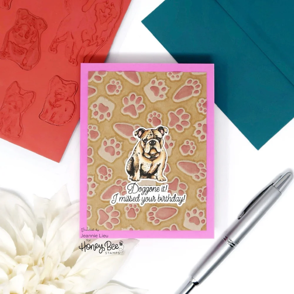 Honey Bee - 3D Embossing Folder - Paw Prints