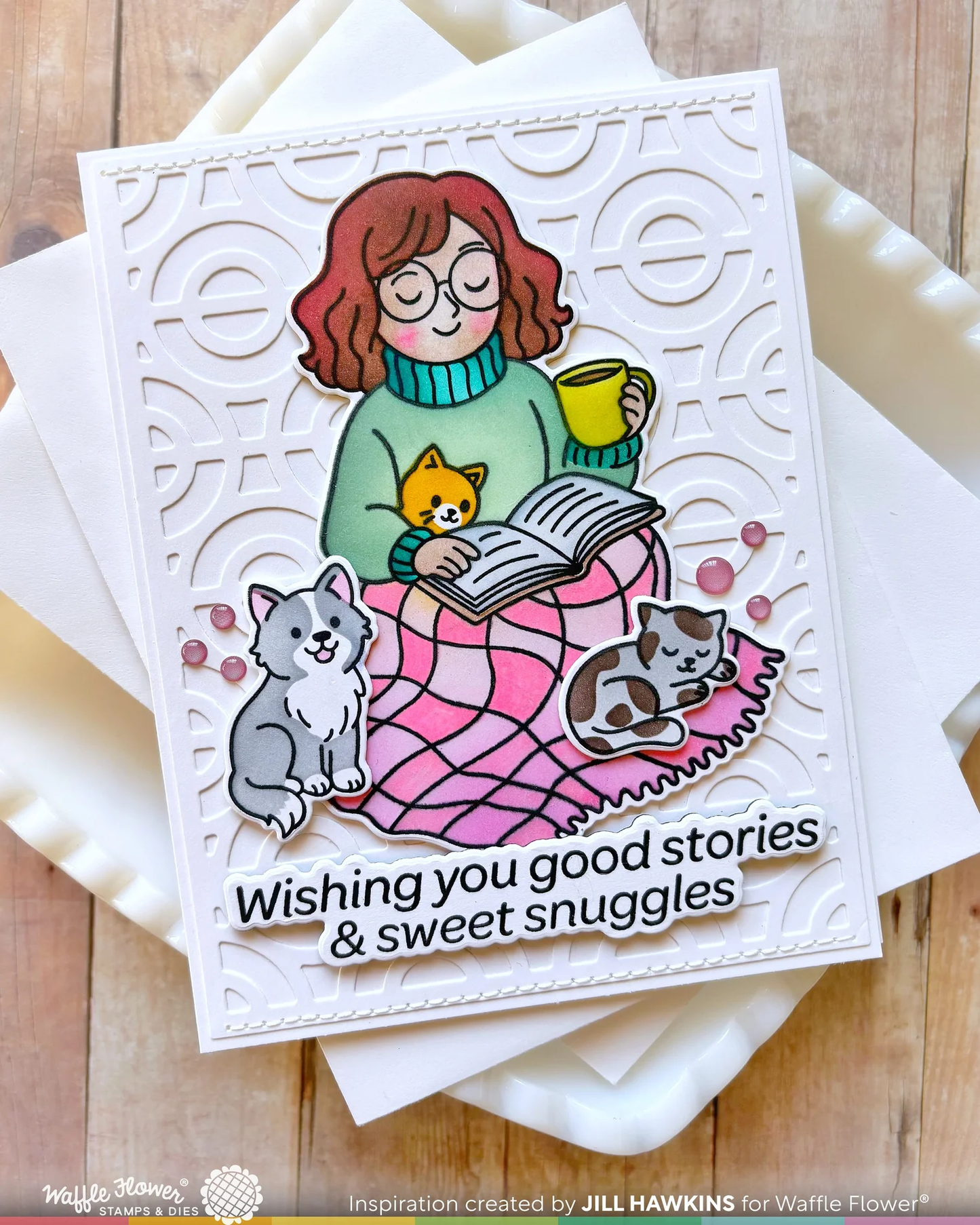 Waffle Flower - Happy Circles Panel Die