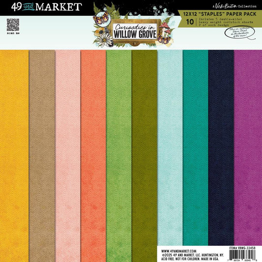 49 and Market - Curiosities In Willow Grove - Staples Paper Pack by Vicki Boutin