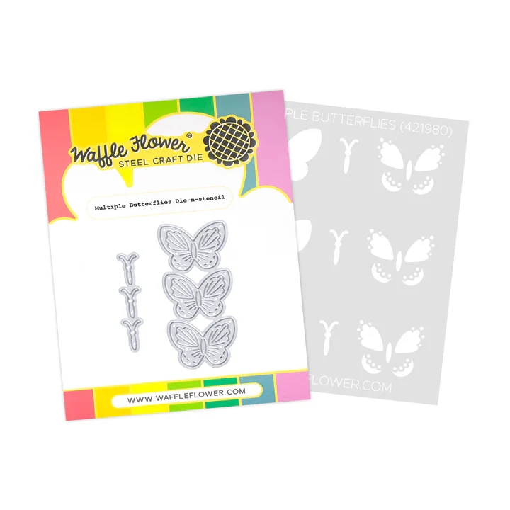 Waffle Flower - Multiple Butterflies Die-n-stencil Bundle