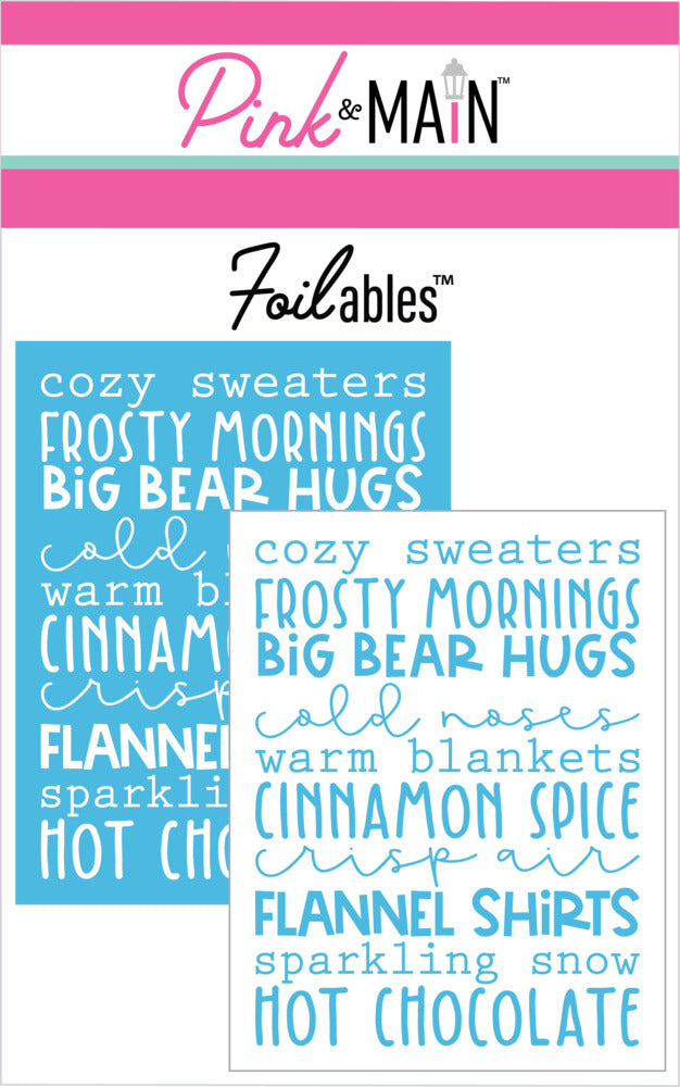 Pink & Main - Winter Poem Foilables Panels