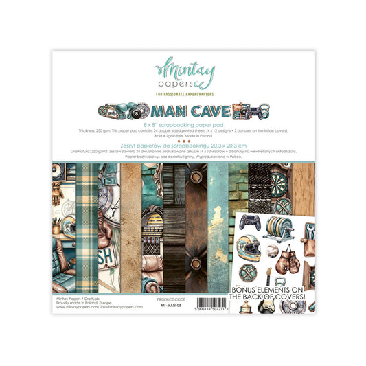 Mintay - Man Cave - 8x8 Paper Pad