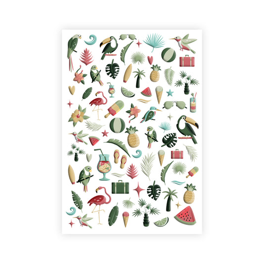 Les Ateliers de Karine - Pura Vida - Puffy Stickers