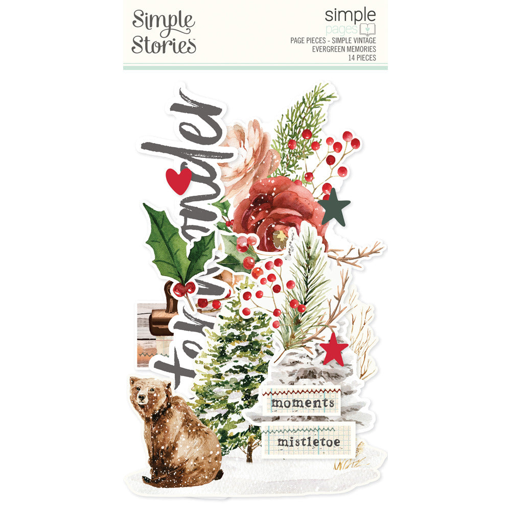 Simple Stories - Simple Vintage Evergreen Memories - Simple Page Pieces