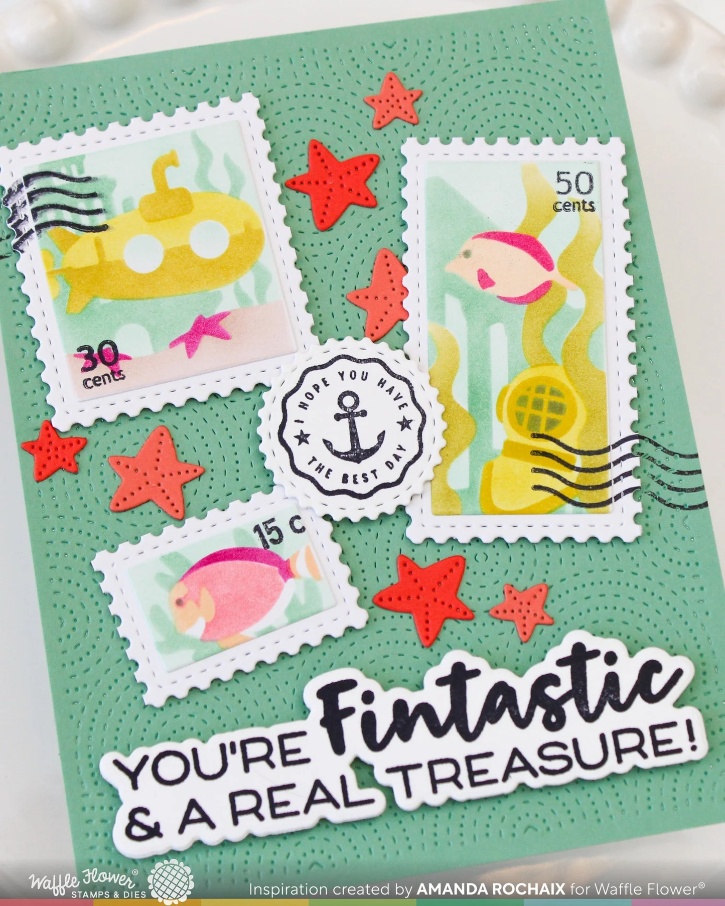 Waffle Flower - Bubbly Sentiments Stamp & Die Bundle