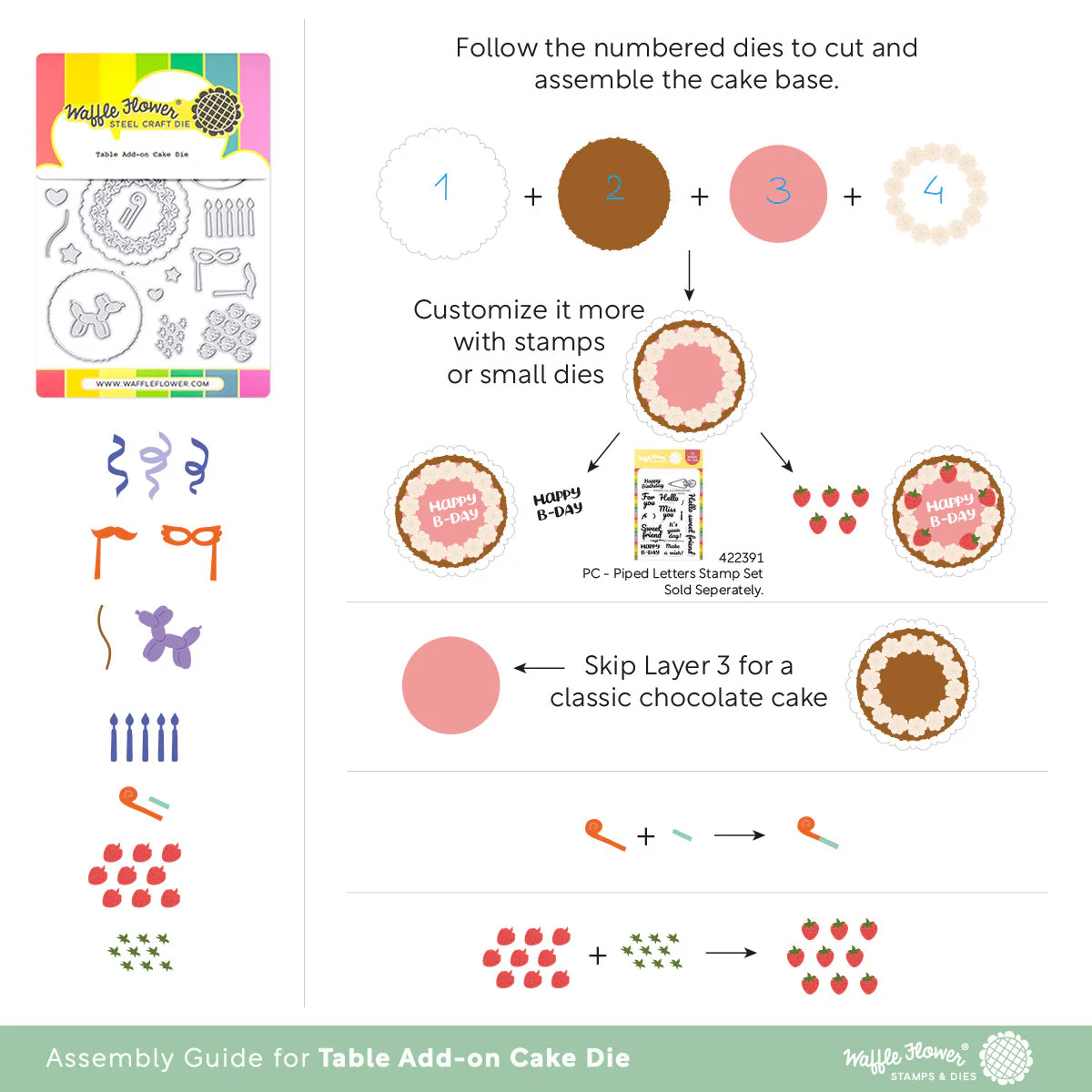 Waffle Flower - Table Add-on Cake Die Set