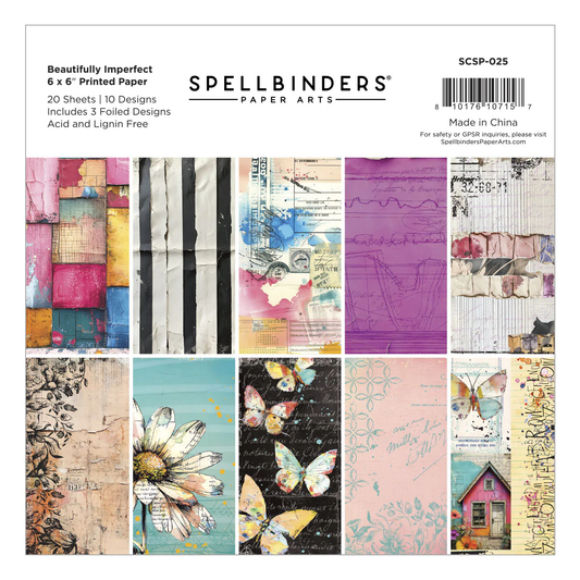 Spellbinders - Beautifully Imperfect - 6x6 Paper Pack