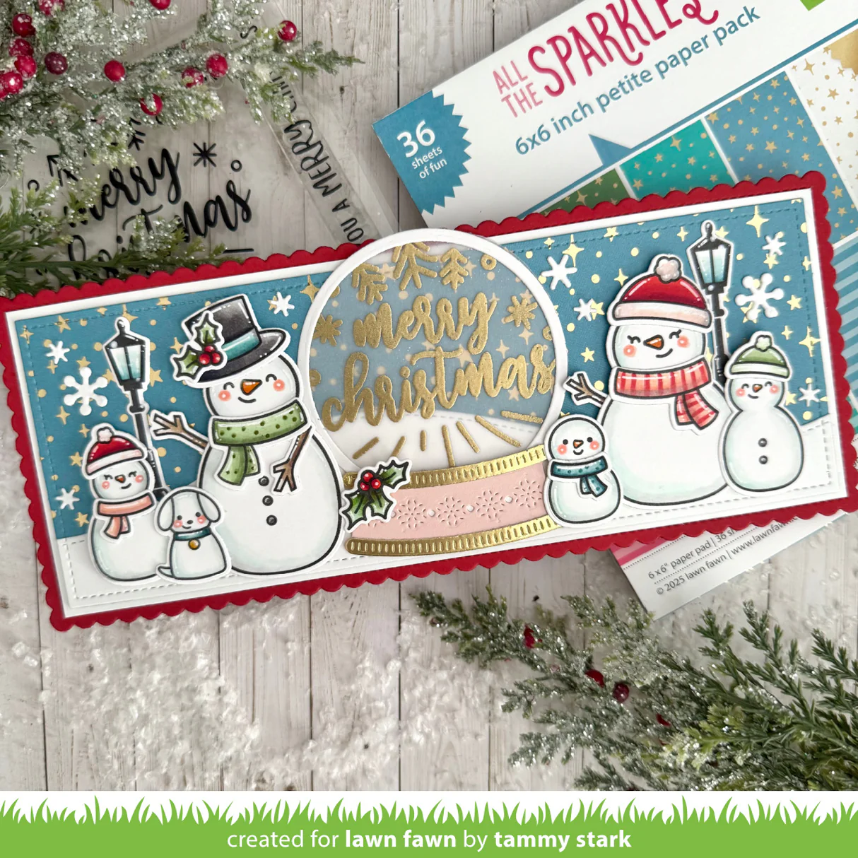 Lawn Fawn - Big Messages: Christmas Stamp & Die Bundle