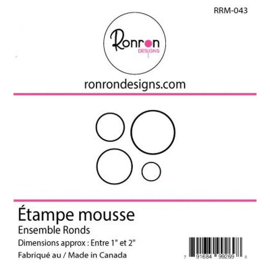 RonRon Designs - Foam Stamp - Set of Circles