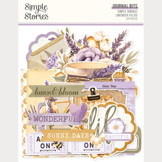 Simple Stories - Simple Vintage Lavender Fields - Journal Bits