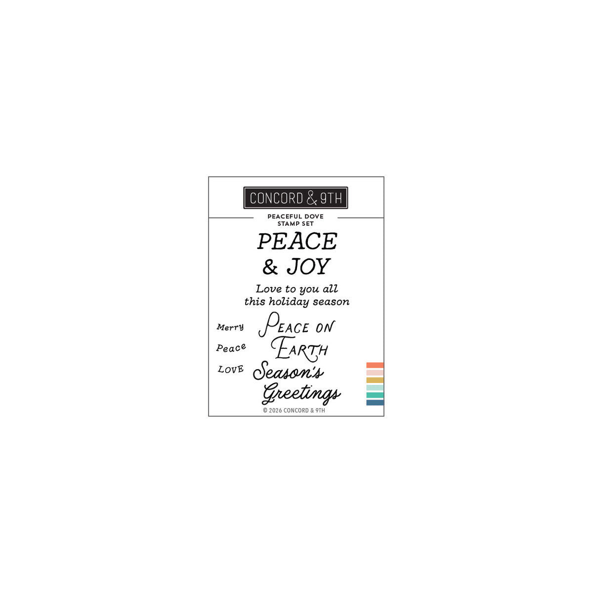 Concord & 9th - Peaceful Dove Stamp & Die Bundle