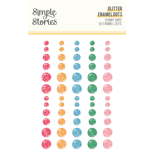 Simple Stories - Sunny Days - Glitter Enamel Dots
